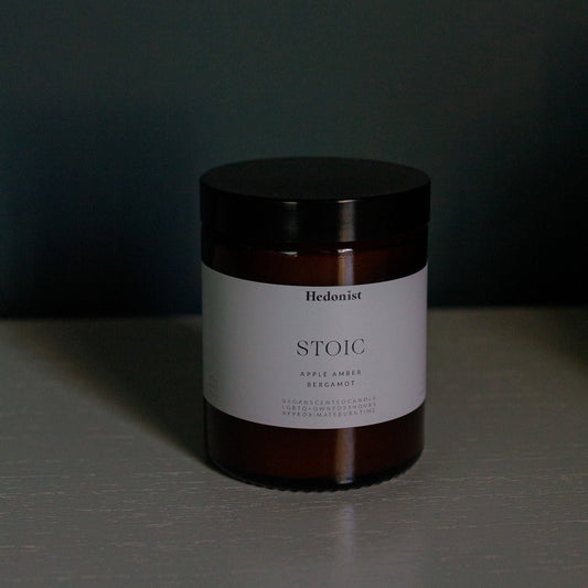 Hedonist Stoic Candle - Apple, Amber & Bergamot