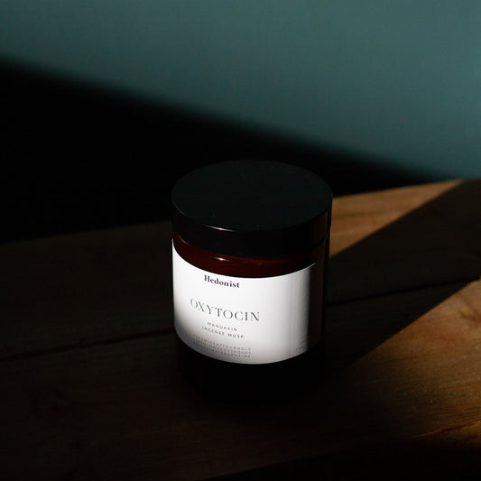 Hedonist Oxytocin Candle - Mandarin, Incense & Musk