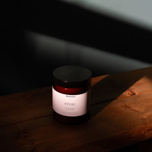 Hedonist Stoic Candle - Apple, Amber & Bergamot